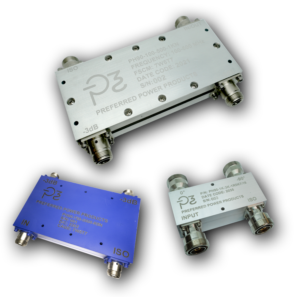 High Power 90 Degree Couplers microwave and rf