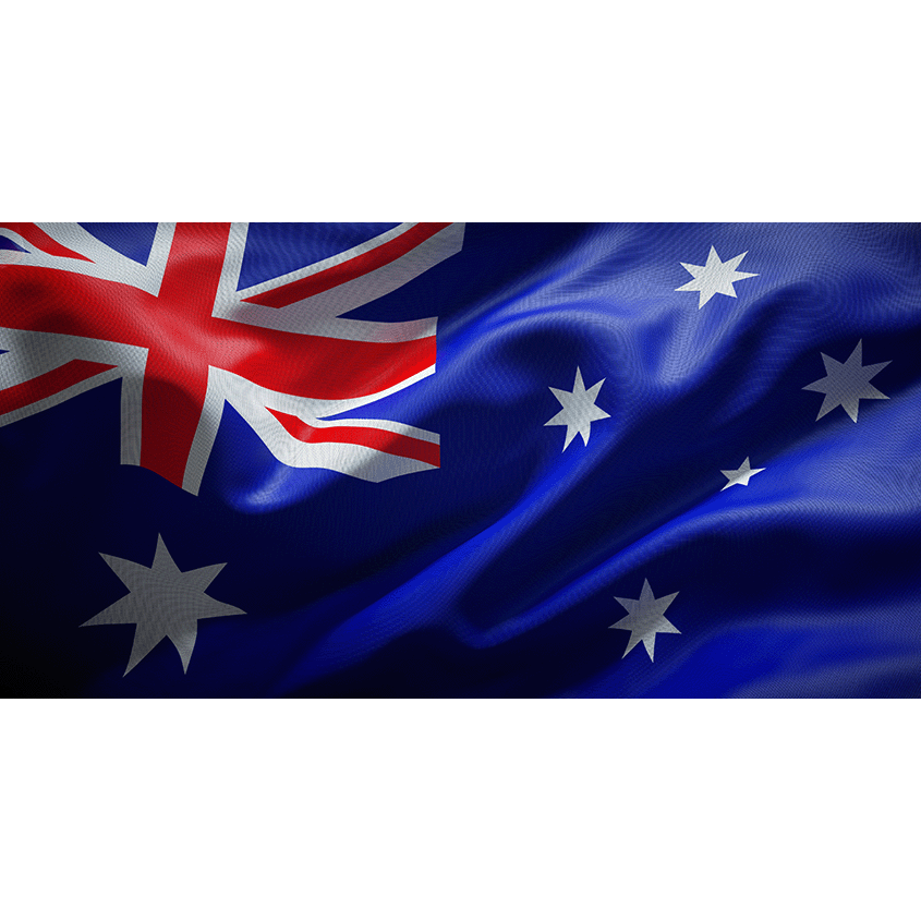 Australian Flag waving
