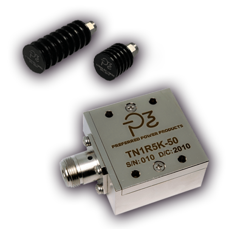 Conduction or Convection cooled high power coaxial terminations microwave and rf