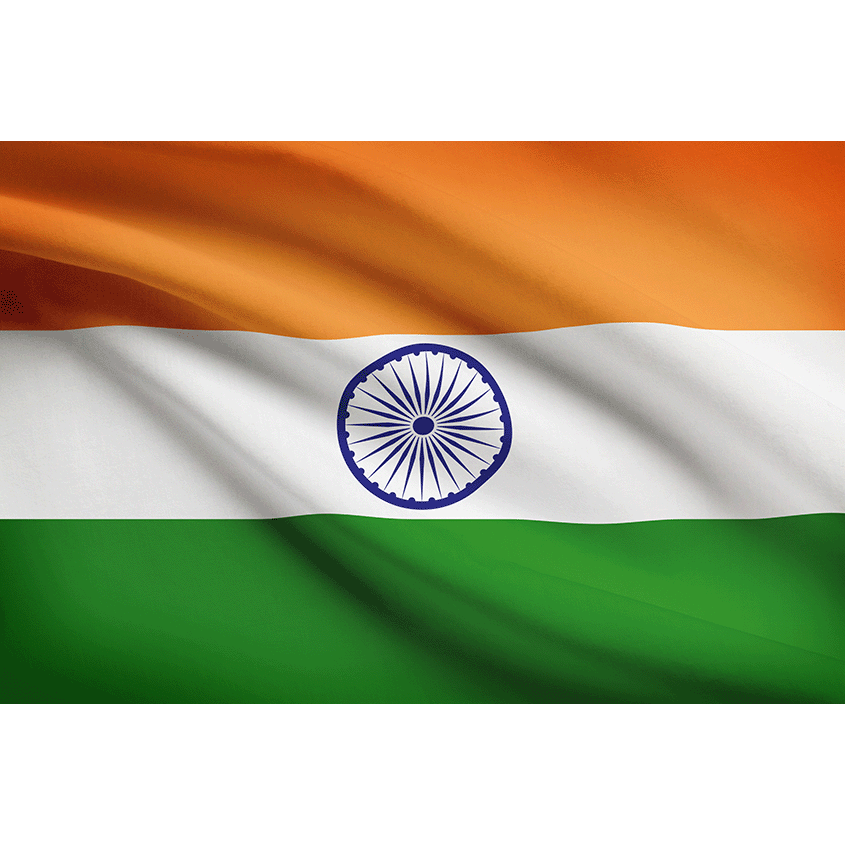 Flag of India waving