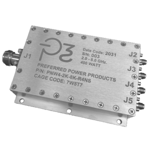 4-Way Power Divider Combiner microwave and rf